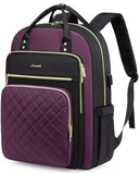 LOVEVOOK Laptop Backpack Purse for Women, 17 Laptop Bag with USB Port, Water Resistant Lightweight Daypacks for College Travel 