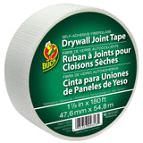 Duck Brand 1.88Inch by 180 Feet Single Roll SelfAdhesive Fiberglass Drywall Joint Tape, White (282083)