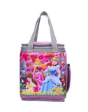 RS Polyester 3D Printed School Tiffin Bag/Lunch Bag for Girls, Waterproof Lightweight, 3D Cartoon Print, Dual Handles with Zip C