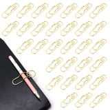 30 Pieces Metal Pen Holder for Notebook Set, Cute Heart Shape Paper Pen Clip, Portable Pencil Clips for Clipboard Travelers Note