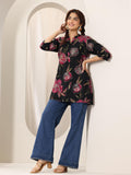 Libas Women'S Floral Straight Tunics (98189_Black L)