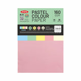 Anupam A4 Pastel Colour Loose Paper 160Gsm 5 Colors Paper For Arts, Crafts, Quilling (Multi Colour)