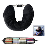 Travel Pillow Stuffable With Clothes, Soft Plush Stuffable Travel Pillow Transformable Neck Pillow For 3Day Travel Essentials, 