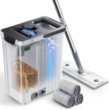 ADICOM Mop and Bucket Set | AutoSpray Cleaning | Dirty Water Separation