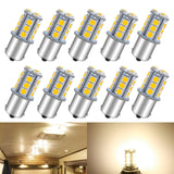 Qoope 1156 LED Bulb Warm White 1141 LED Bulbs RV Light Bulbs Interior 1073 7506 1003 BA15S Bulb for 12V Camper Travel Trailer Bo