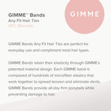 Gimme Beauty - Any Fit No Damage Hair Ties - Blondie - Seamless Microfiber Hair Elastic - Hair Accessories With All Day Hold - N