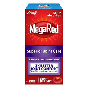 Megared 353Mg Omega-3 Krill Oil Joint Care Supplement With Epa/Dha Fatty Acids, Antioxidants, Hyaluronic Acid, No Fishy Burp Aftertaste As With Fish Oil, 60 Count Softgels,Krill Oils