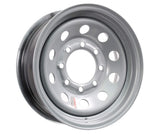 16 Silver Mod Trailer Wheel 8 Lug (8x6.5) Bolt Circle