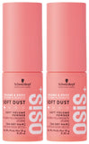 OSiS+ Soft Dust, 0.7 oz (2 Pack) - Volume Spray Powder for Root Lift, Subtle Texture and Natural Shine - Lightweight Volumizing 