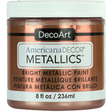 Decoart Ameri Deco MTLC Rose Gold Americana Decor Metallics 8oz, 8 Fl Oz (Pack of 1)
