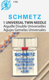 EuroNotions Schmetz Universal Twin 4.0/90 Needle, Silver
