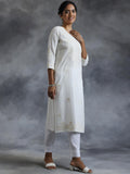 Libas Women'S Viscose Rayon Embroidered Straight Kurta (37116_Off White Off White Xl