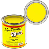 1 Shot Lettering Enamel Paint, Professional Pinstriping and Lettering Paint 8 OUNCE CAN- 1/2 PINT 130L/8Z (130L- Primrose Yellow