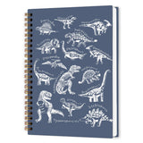 nvucamd Blue Kids Dinosaur Spiral Notebook, Dinosaur Journal Notebook, Dino Journaling Notebooks for Boys Kids, Cute Dino Office