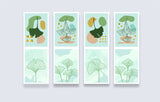 woopme Set of 5 Magnetic Ginkgo Leaf Bookmark for Book Lovers Readers Students Gift Magnetic Page Clips Folding