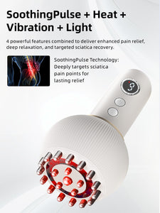 Paiaito Sciatica Pain Relief Devices - Deep Tissue Massager with Multi-Mode Technology, Heat & Light Therapy, Targeted Relief fo