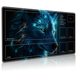 BREIDMKFM Playmat for MTG with Zones, 24 x 14 inches Game Play Mat for MTG TCG, Trading Card Game Play Mat Desk Mats with Stitch