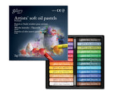 MUNGYO Gallery Artists Soft Oil Pastels Set Of 24 Colours,Mopv24,Multicolor