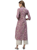 Stylum Women'S Floral Print Rayon A-Line Kurta (Fionamauve44_Mauve, Xxl)