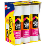 Avery Glue Stick White, Washable, Nontoxic, 1.27 oz. Permanent, 6 Glue Sticks Per Pack, 6-Pack, 36 Glue Sticks Total (98073)