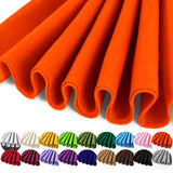 Orange Felt Fabric 36 x 36 (1 Square Yard), Soft 1.6mm Thick Felt Sheets for Craft Sewing Patchwork DIY Art Projects Decorations