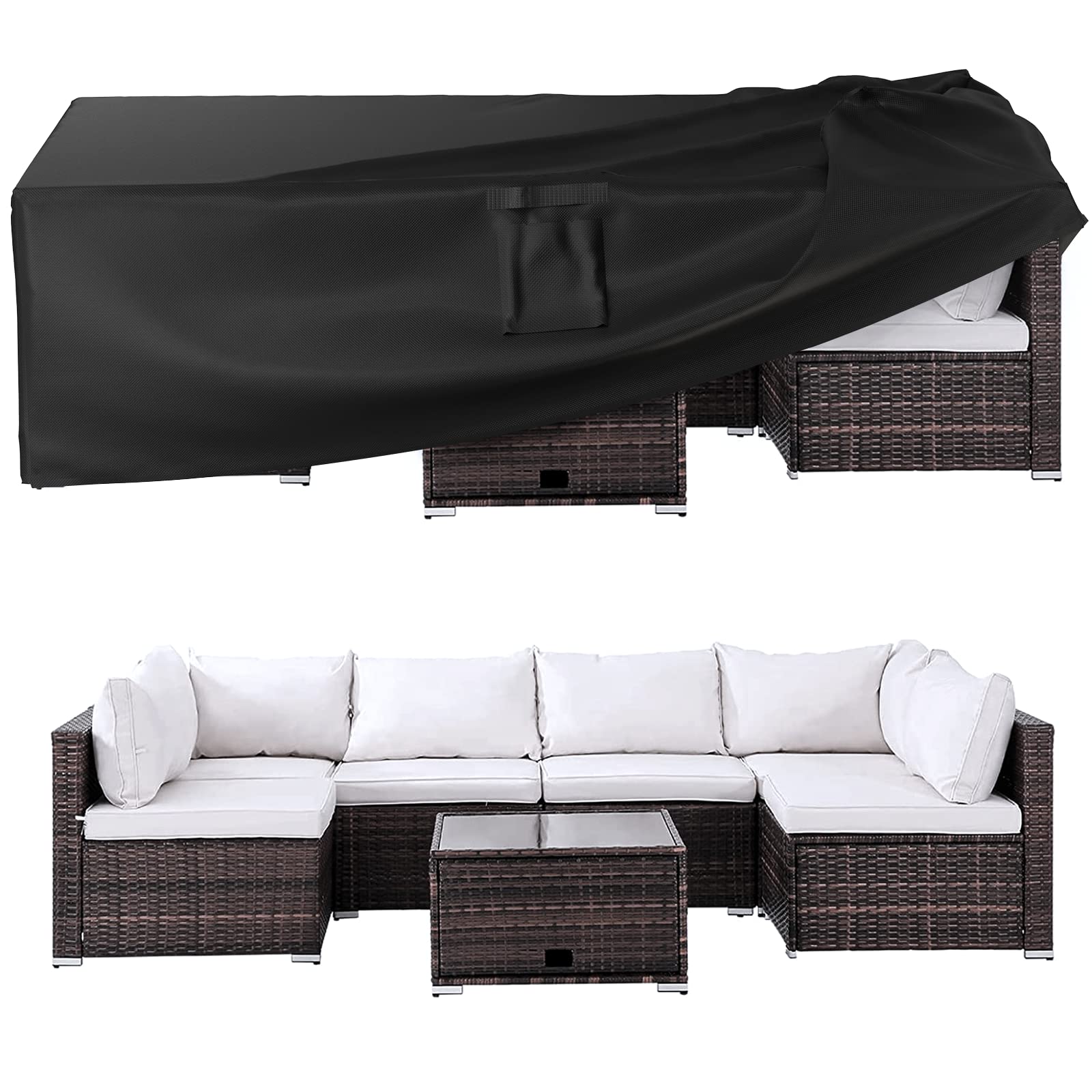Ruimoy Patio Furniture Covers, Outdoor Furniture Cover Waterproof, General Purpose, Outside Table and Chair Covers, Heavy Duty 6