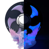 Glow Gradient in The Dark Blue Pink Rainbow PLA Filament 1.75mm for 3D Printer, PLA 3D Printing Filament 1kg (2.2lbs) Spool Begi