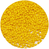 Bala&Fillic Yellow Color 4mm Seed Beads About 1200pcs/100Grams in Bag, 6/0 Glass Craft Beads for Making Bracelet and Necklace (Y