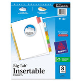 Avery 11123 Insertable Dividers,11Inch x81/2Inch,8Tab, Multi Tab/WE Paper