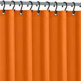 No Smell Shower Curtain Liner 72x72 Orange - PEVA Plastic Shower Curtain for Bathroom, PVC-Free Waterproof Orange Shower Liner w