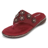 Ortho Joy Doctor Fancy Footwear For Women || Orthopedic Women'S Fancy Slipper/Sandal For Women,Maroon,6,B0CS3CQHVS
