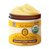 Sweet Bee Magic All In One Healing Organic Balm - Natural Skin Healing Cream, Beeswax Balm for Dry Skin, Face & Body Moisturizer