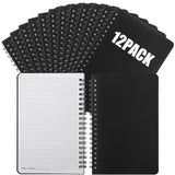 Jetec 12 Pcs Stone Paper Notebook Waterproof Notebooks 5 X 7 Inch Spiral Graph Paper Sketchbook Waterproof Journals 64 Pages For