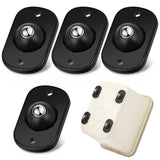 Honoson Self Adhesive Caster Wheels Appliance Rollers Appliance Sliders for Kitchen 360 Swivel Universal Wheel Mini Small Kitche
