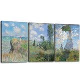 OKEXCKK Woman with a Parasol by Claude Monet Canvas Wall Art, Oil Painting Impressionism Classic Artwork Pictures for Home Decor