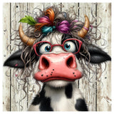 Highland Cow Diamond Art Kits for Adults, Cow Diamond Painting Kits for Adults Beginners, 5D Diamond Dot DIY Crafts for Home Wal