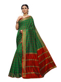 Satrani Women Art Silk Saree(1423ST102_Green_One Size)