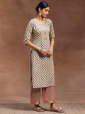 Libas Women'S Pure Cotton Kurta Set (36671O0R Beige L
