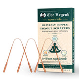The Legend Ayurveda Holy Copper Tongue Cleaner Or Scraper (3 Count (Pack Of 1))