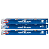 Kingsford Heavy Duty Aluminum Grilling Foil Roll, Durable Standard-Stick Foil for BBQ, Cooking, and Food Prep, 45 Square Feet, 3