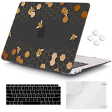 iCasso Compatible with MacBook Air 13 inch Case 2021-2018 Release A2337/A1932/A2179, Hard Shell Case Cover and Keyboard Cover On