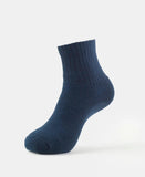 Jockey MenS Ankle Length Sports Cotton Socks 7036_Navy_Free Size