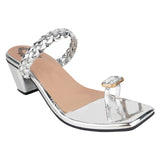 Eu41Shoetopia - Heel-Eu Women'S Casual Comfortable Fashion Heel Sandal Silver -Eu41,Silver,4,B0B1VMC7ST