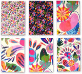 Doodle Tropical Multicolour Notecards Set Of 12 | 3 X 4.25 Inches, 160 Gsm | Small Greeting & Thank You Cards For Birthdays & A