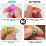 10Pcs Man Magnetic Toys, Humanoid Magnetic Novelty Fidget Toys for Kids & Adults, Rubber Magnet Men Toy Magnets Kids Travel Toys