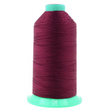 Mandala Crafts Size 277 840D T270 Bonded Nylon Thread - Burgundy 800 YDs Tex 270 Heavy Duty Sewing Threads for Leather, Jeans, W