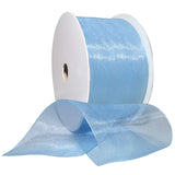 Morex Ribbon Organdy 2-3/4 inch by 100 Yards, Light Blue