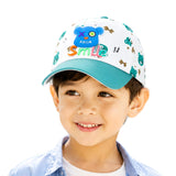 Pick Ur Needs Cute Smile Bear Kids Baseball Cartoon Printed Adjustable Cap For Boys & Girls Lightweight Hat Sea Green