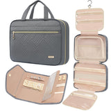 BAGAIL Hanging Toiletry Bag for Women Water-resistant Cosmetic Bag Large Capacity Travel Makeup Organizer for Full-Sized Travel 