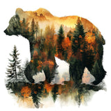 hkejoi Bear Diamond Art Kits for Adults, Bear Diamond Painting Kits for Adults Beginners, DIY Diamond Art Kits, Animal Gem Art f